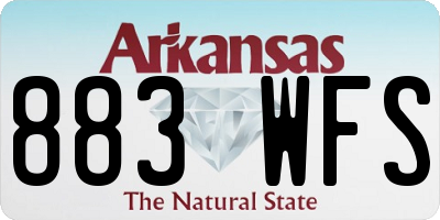 AR license plate 883WFS