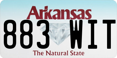 AR license plate 883WIT