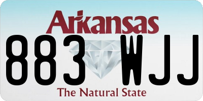 AR license plate 883WJJ