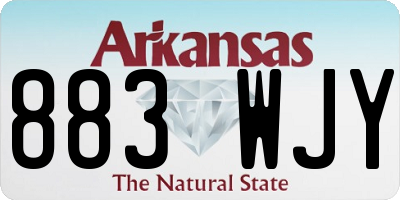 AR license plate 883WJY