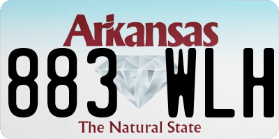 AR license plate 883WLH
