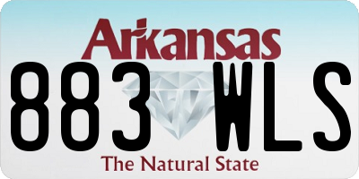 AR license plate 883WLS