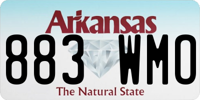 AR license plate 883WMO