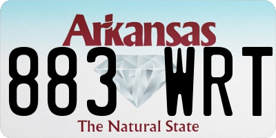 AR license plate 883WRT