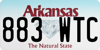 AR license plate 883WTC