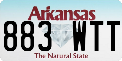 AR license plate 883WTT