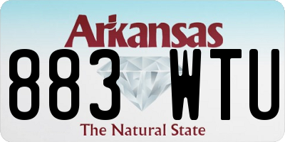 AR license plate 883WTU