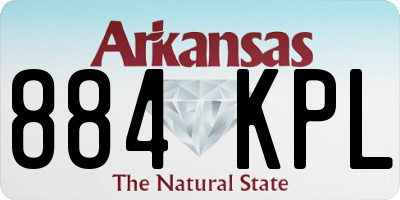 AR license plate 884KPL