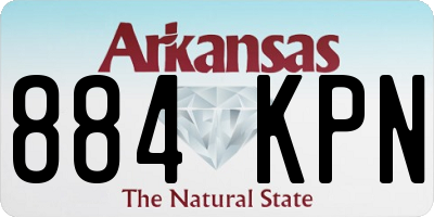 AR license plate 884KPN