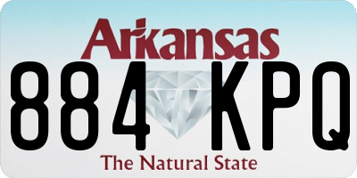 AR license plate 884KPQ