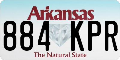 AR license plate 884KPR