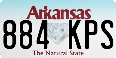 AR license plate 884KPS