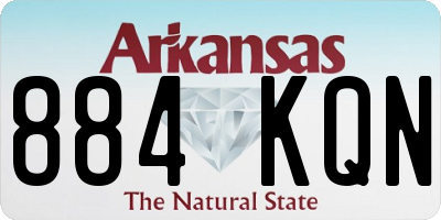 AR license plate 884KQN