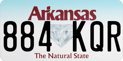AR license plate 884KQR