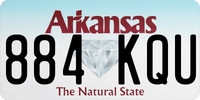 AR license plate 884KQU
