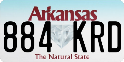 AR license plate 884KRD