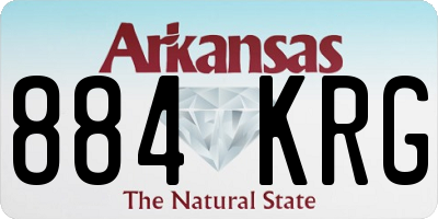 AR license plate 884KRG