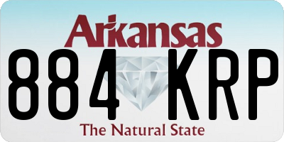 AR license plate 884KRP