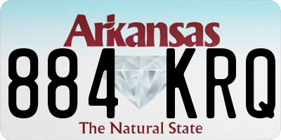 AR license plate 884KRQ
