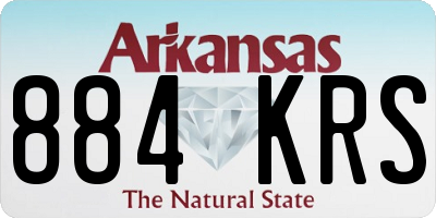 AR license plate 884KRS