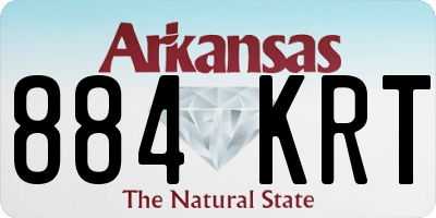 AR license plate 884KRT