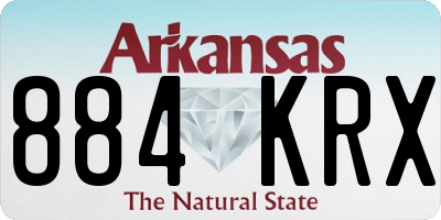 AR license plate 884KRX