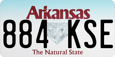 AR license plate 884KSE