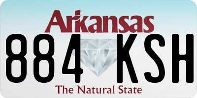 AR license plate 884KSH