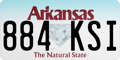 AR license plate 884KSI