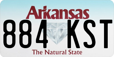 AR license plate 884KST