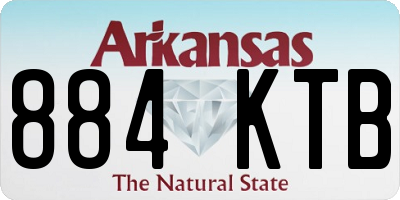 AR license plate 884KTB