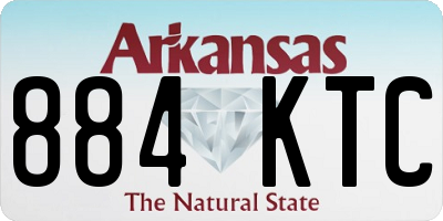 AR license plate 884KTC