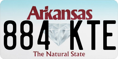 AR license plate 884KTE