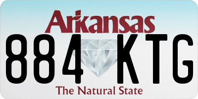 AR license plate 884KTG