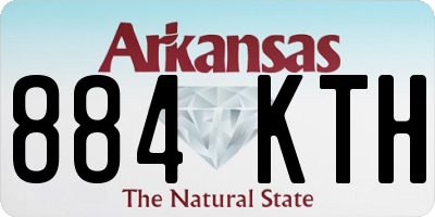 AR license plate 884KTH