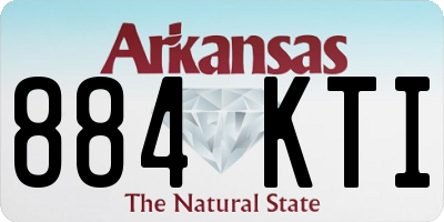 AR license plate 884KTI