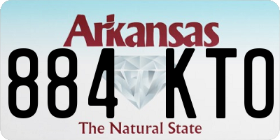 AR license plate 884KTO