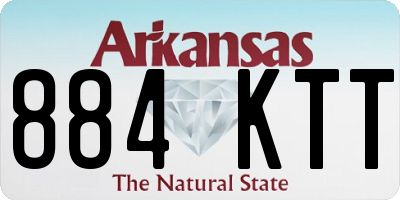 AR license plate 884KTT
