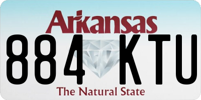AR license plate 884KTU