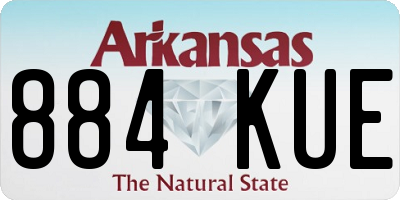 AR license plate 884KUE