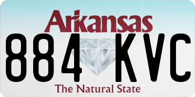 AR license plate 884KVC