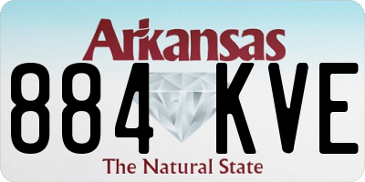 AR license plate 884KVE