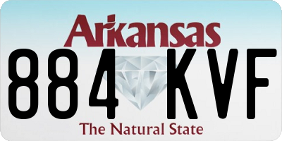 AR license plate 884KVF