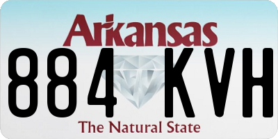 AR license plate 884KVH