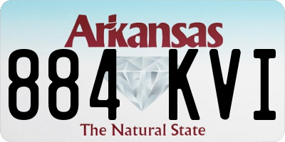 AR license plate 884KVI