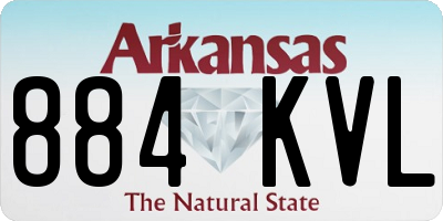 AR license plate 884KVL