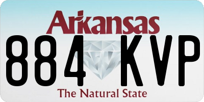 AR license plate 884KVP