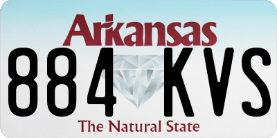 AR license plate 884KVS