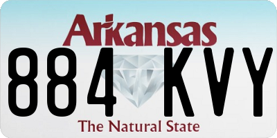AR license plate 884KVY