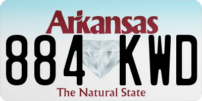 AR license plate 884KWD